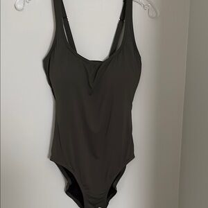 Michael Kors Dark Olive Green One Piece Swimsuit